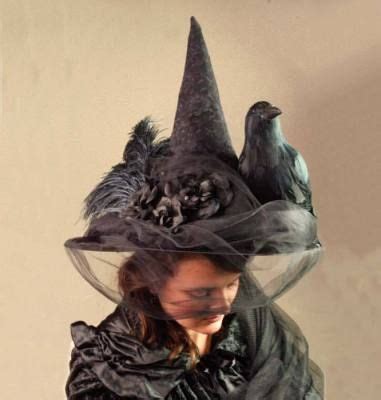 Raven and brick witch hat